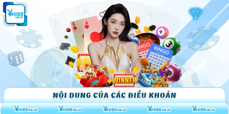 Nội dung của các điều khoản